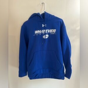 Up For Whatever Budlight Underarmour Hoodie - blue Small